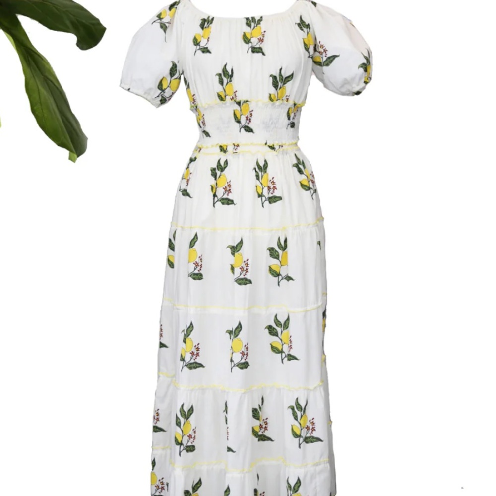 🍋 CJ LAING Lemons Willow Skirt & Top Matching Set | 100% Cotton 🍋